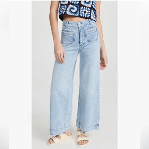 PAIGE Harper Ankle Vintage Set Patch Pockets Jeans Size 29 In Zayden Distressed